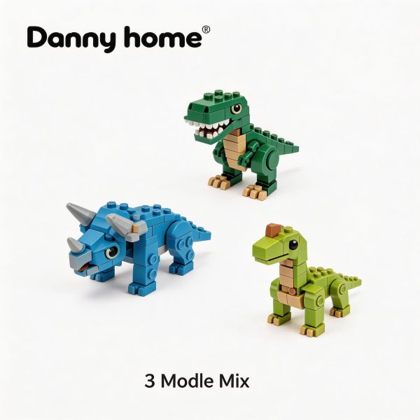 Mini bloques de dinosaurio