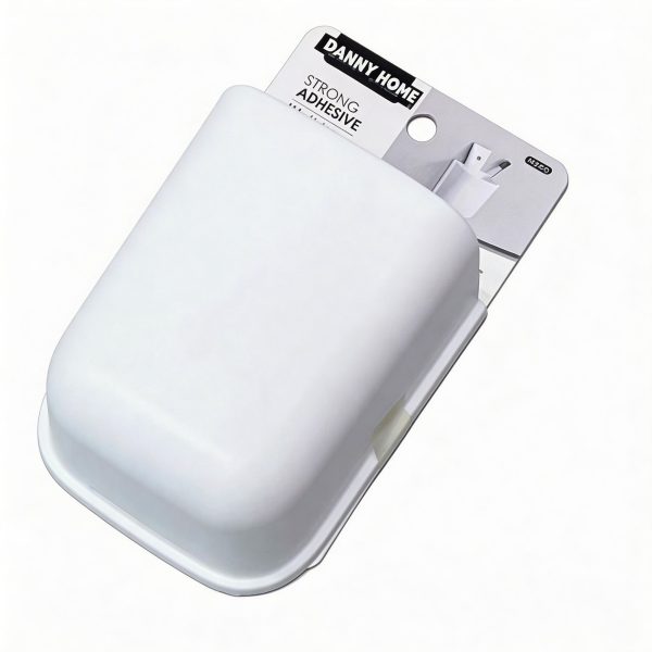 Jabonera adhesiva para baño 10.8x6.3x12.4 cm