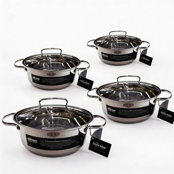 Ollas de acero inoxidable varios tamaños para cocina