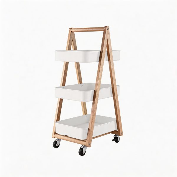 Carrito organizador de 3 niveles para el hogar