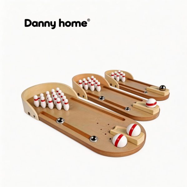 Boliche de mesa de madera