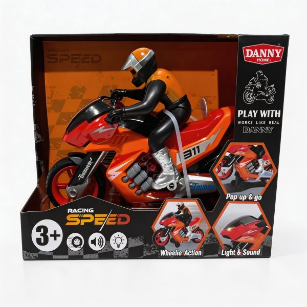 Motocicleta de juguete con luces y sonido