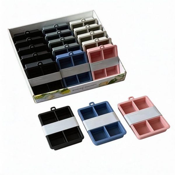 Molde de hielo de silicona c/u