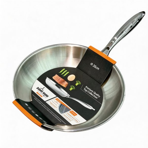 Set de sartenes de acero inoxidable varios tamaños