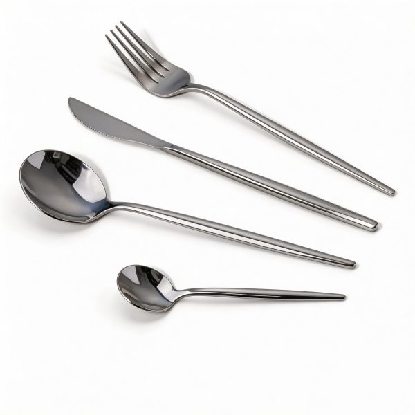 Set de cubiertos 24 piezas diseño natural elegante para mesa