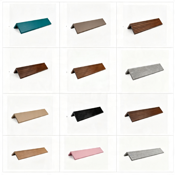 Esquineros PVC para paneles de pared 3D resistentes a humedad acabado madera y colores (Wall Panel)