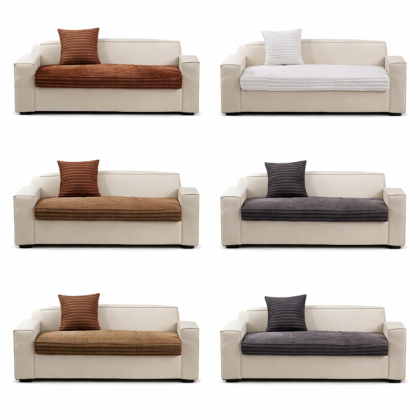 Cojines para sofá elegantes y protectores de tela