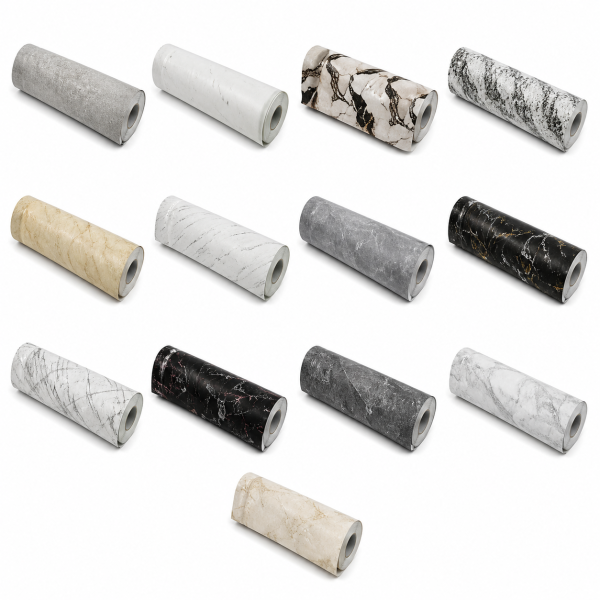 Papel Tapiz de PVC Tipo Mármol para Pared 60 y 120 x 300 cm – Diseños Realistas
