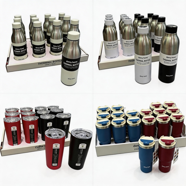 Termos y tazas de acero inoxidable para bebidas C/U