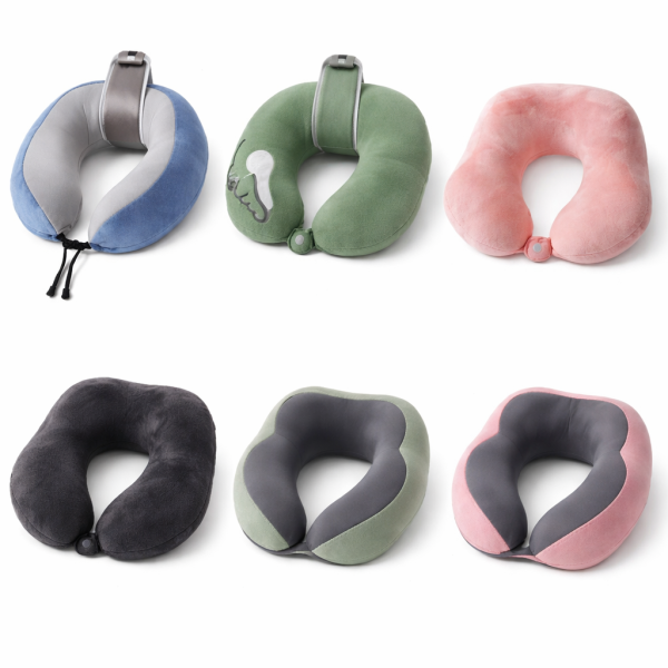 Almohadas de cuello de viaje cómodas y ergonómicas