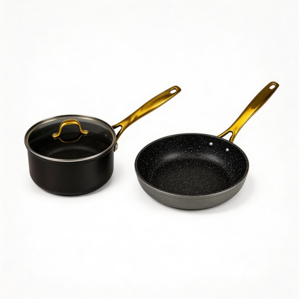 Set de ollas y sartenes de aluminio