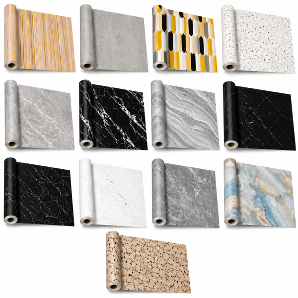 Papel Tapiz de PVC Tipo Mármol para Pared 60 y 120 x 300 cm – Diseños Modernos y Texturizados