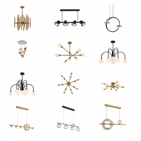 Lámparas Decorativas de Techo Colgantes LED – Diseños Modernos (Con y Sin Bombilla)