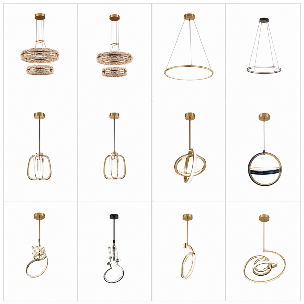 Lámparas LED Colgantes Minimalistas – Diseños Modernos de Aro y Decorativos