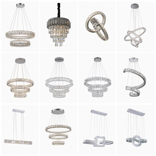 Lámparas LED Modernas de Techo – Diseños de Aros, Espiral y Colgantes Decorativas