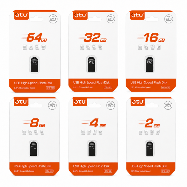 Memorias USB Metálicas 2.0 – Capacidades Variadas para Almacenamiento Digital