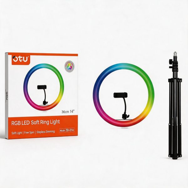 Aro de Luz RGB con Trípode 36 cm 2100 mm