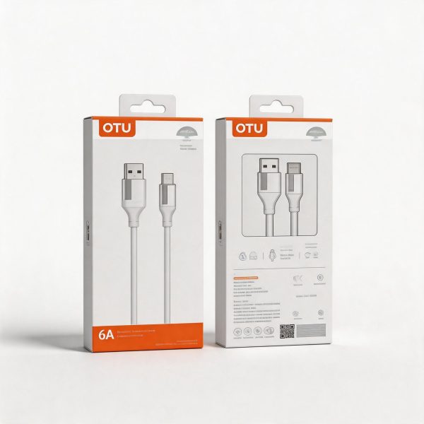Cable de Carga Blanco 5A 1 m Silicona V5