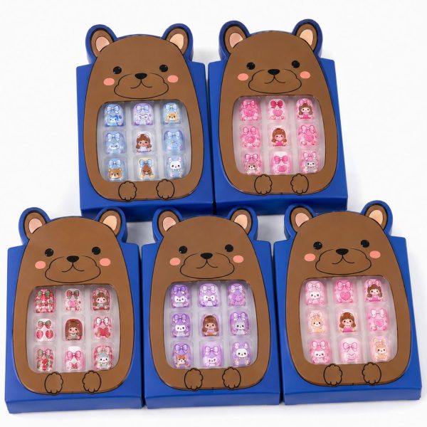 Uñas Postizas de Plástico osito