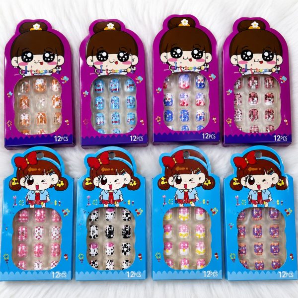 Uñas Postizas de Plástico para Niña