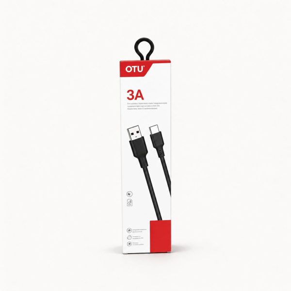 Cable iPhone Negro 3A 1 m