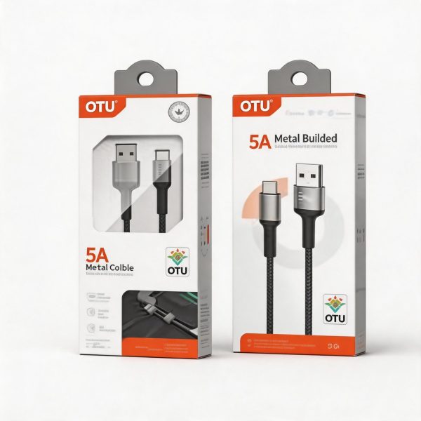 Cable de Carga Negro/Rojo 5A 1 m V2