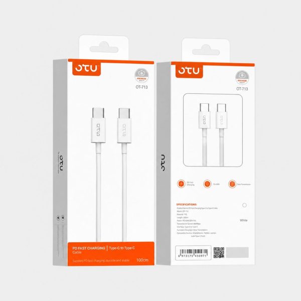 Cable Tipo C Blanco 60W 1.2 m