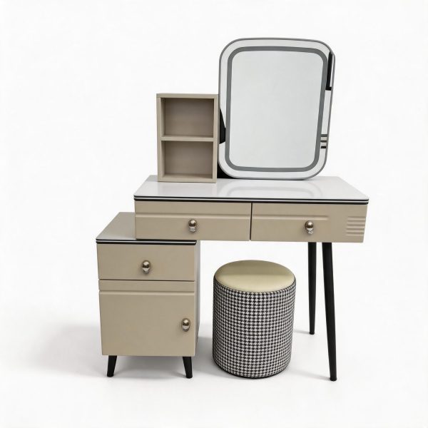 Vanity con Taburete 80-100 x 40 x 140 cm V2
