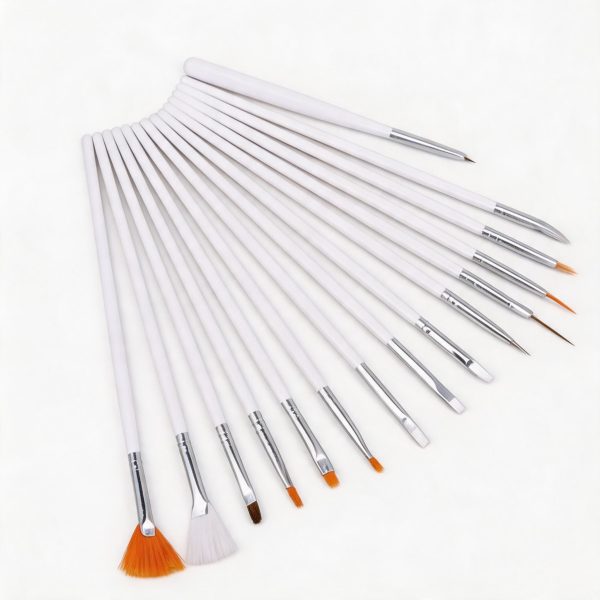 Set de Brochas para Uñas de 15 Piezas