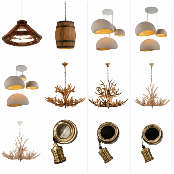 Lámparas Decorativas, Vintage y LED para Techo – Diseños Modernos y Rústicos Sin Bombilla