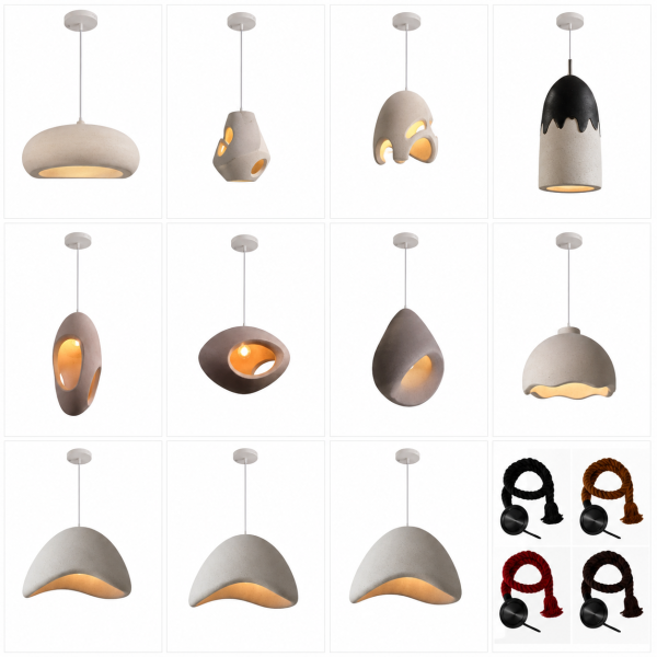 Lámparas Decorativas de Foami y LED para Techo – Diseños Modernos Colgantes Sin Bombilla