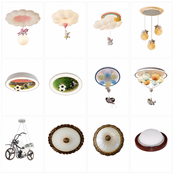 Lámparas Infantiles y Decorativas para Techo – Diseños Creativos LED Modernos