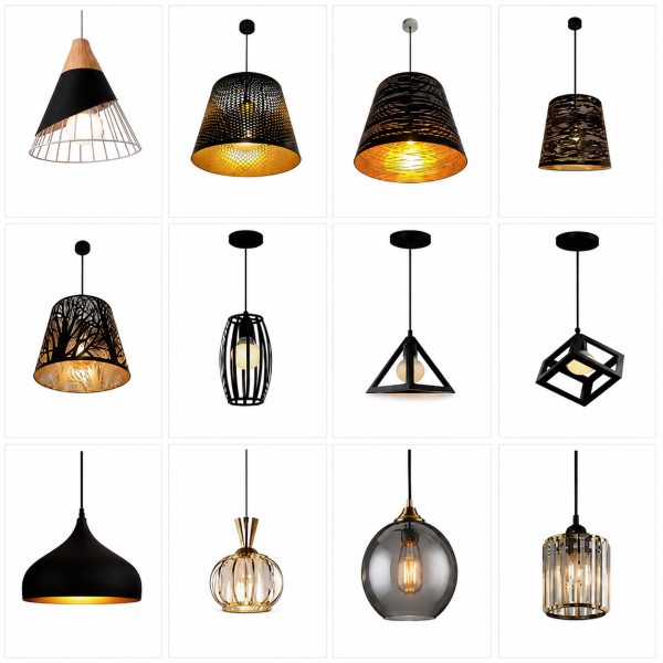 Lámparas Colgantes de 1 Copa y Cristal – Diseños Modernos Decorativos