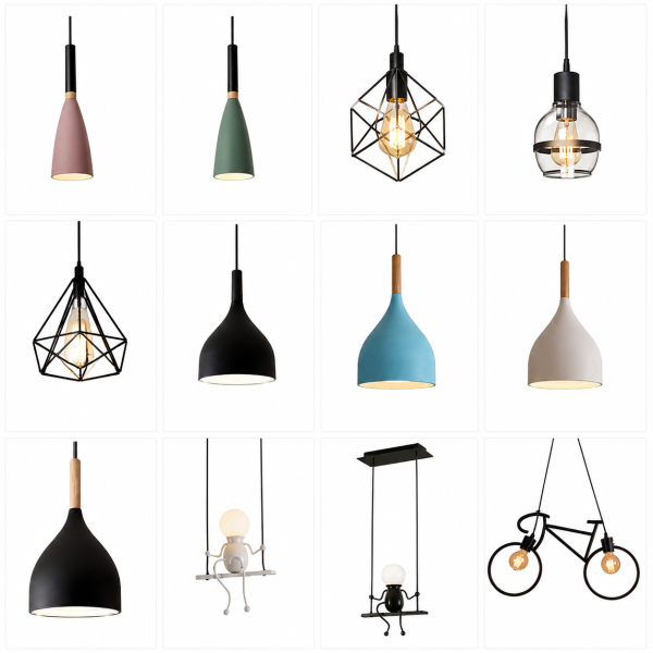 Lámparas Colgantes de 1 Copa y Minimalistas – Diseños Modernos Decorativos