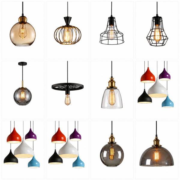 Lámparas de 1 Copa y LED Decorativas – Diseños Modernos para Techo