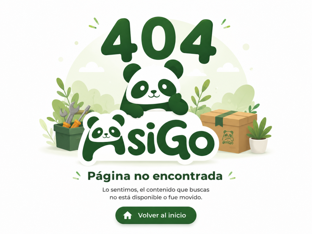 404 Pagina no encontrada AsiGO