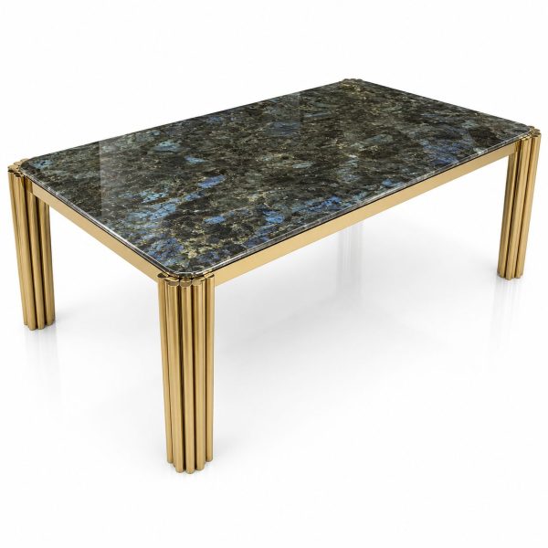 Mesa para Comedor de Piedra y Metálico V2