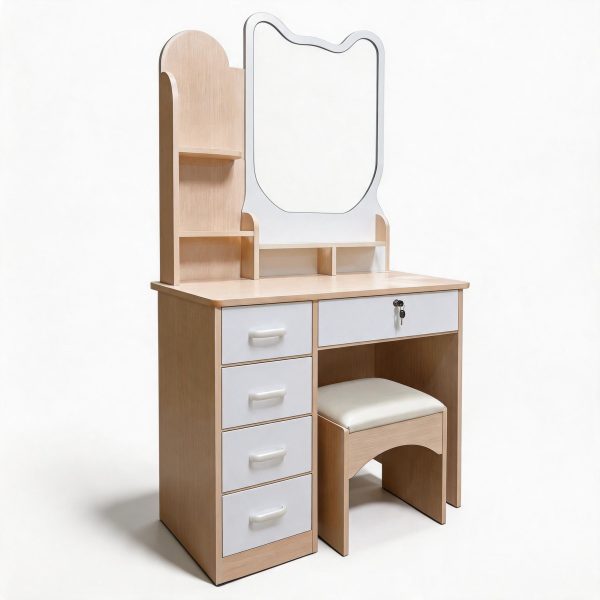 Set de Mesa y Silla para Tocador de Maquillaje