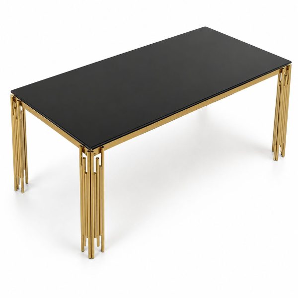 Mesa para Comedor de Vidrio y Metálico