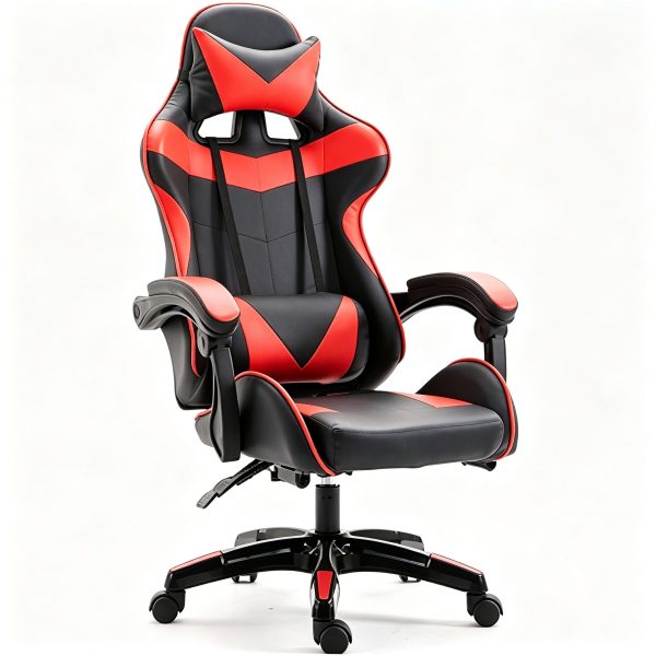 Silla de Cuero Sintético y Metal con Rueda V3