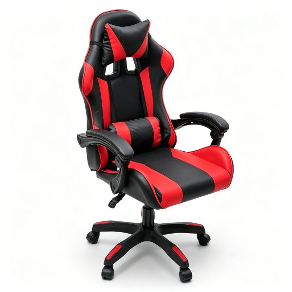 Silla de Oficina con Rueda Roja 73 x 25 x 59